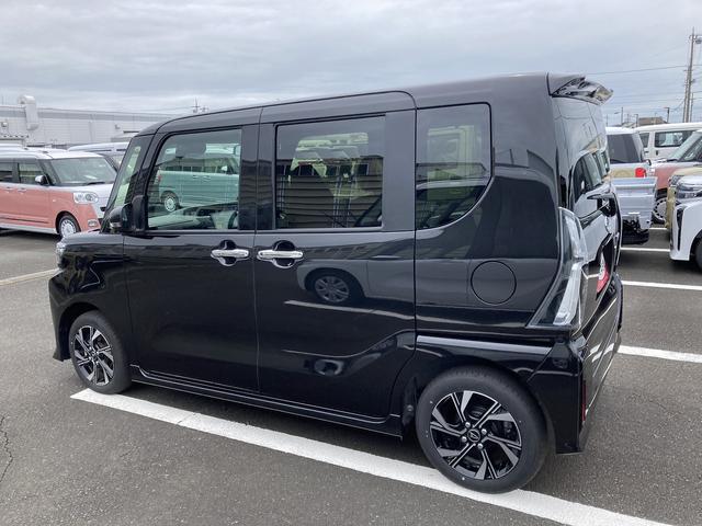 タントカスタムXリミテッド14インチアルミホイール 大型エアロバンパー フルLEDヘッドランプ オート格納式カラードドアミラー 両側パワースライドドア キーフリーシステム プッシュボタンスタート スマートクルーズ(静岡県)の中古車