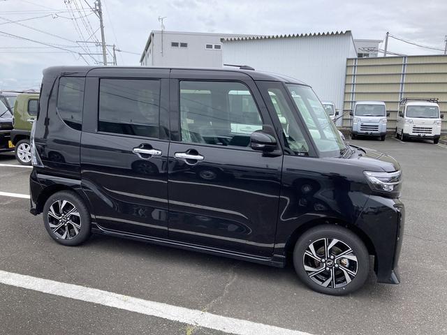 タントカスタムXリミテッド14インチアルミホイール 大型エアロバンパー フルLEDヘッドランプ オート格納式カラードドアミラー 両側パワースライドドア キーフリーシステム プッシュボタンスタート スマートクルーズ(静岡県)の中古車