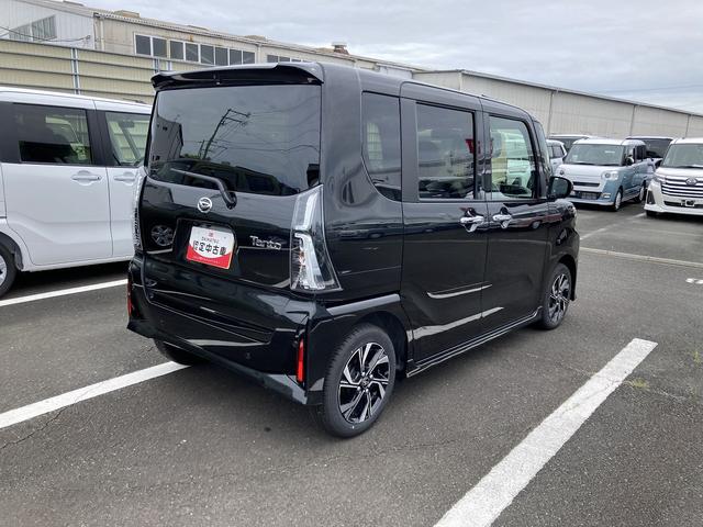 タントカスタムXリミテッド14インチアルミホイール 大型エアロバンパー フルLEDヘッドランプ オート格納式カラードドアミラー 両側パワースライドドア キーフリーシステム プッシュボタンスタート スマートクルーズ(静岡県)の中古車