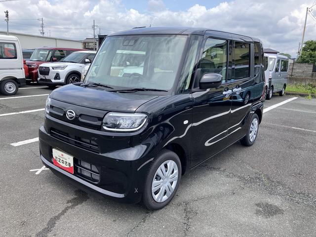 タントXリミテッド14インチフルホイールキャップ フルLEDヘッドランプ オート格納式カラードドアミラー 両側パワースライドドア TFTカラーマルチインフォメーションディスプレイ フルファブリックシート(静岡県)の中古車