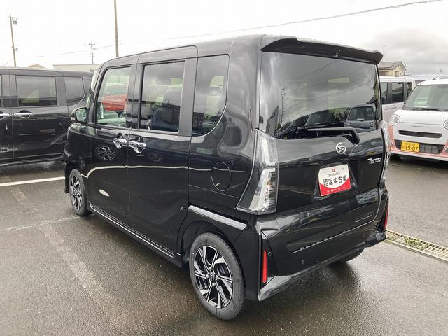 タントカスタムXリミテッド14インチアルミホイール 大型エアロバンパー フルLEDヘッドランプ オート格納式カラードドアミラー 両側パワースライドドア キーフリーシステム プッシュボタンスタート スマートクルーズ(静岡県)の中古車