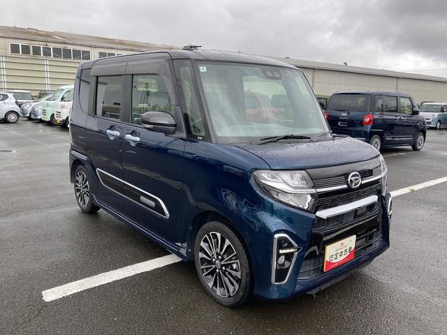 タントカスタムRSセレクション15インチアルミホイール 大型エアロバンパー フルLEDヘッドランプ オート格納式カラードドアミラー 革巻ステアリングホイール 両側パワースライドドア(静岡県)の中古車