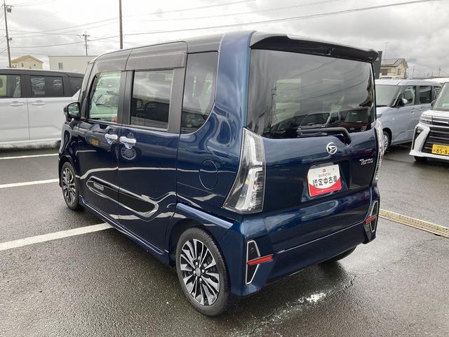 タントカスタムRSセレクション15インチアルミホイール 大型エアロバンパー フルLEDヘッドランプ オート格納式カラードドアミラー 革巻ステアリングホイール 両側パワースライドドア(静岡県)の中古車