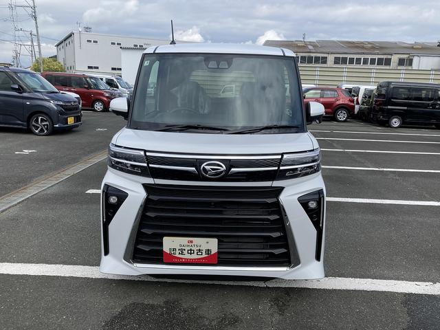 タントカスタムX14インチアルミホイール 大型エアロバンパー フルLEDヘッドランプ オート格納式カラードドアミラー 両側パワースライドドア キーフリーシステム プッシュボタンスタート(静岡県)の中古車