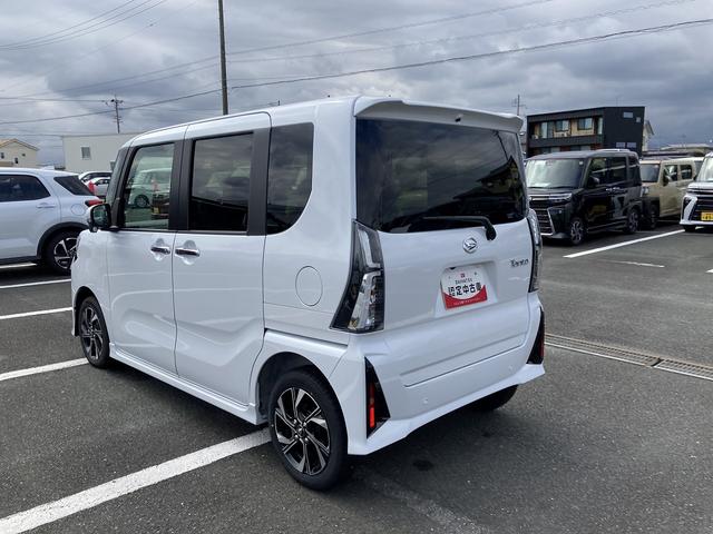 タントカスタムX14インチアルミホイール 大型エアロバンパー フルLEDヘッドランプ オート格納式カラードドアミラー 両側パワースライドドア キーフリーシステム プッシュボタンスタート(静岡県)の中古車