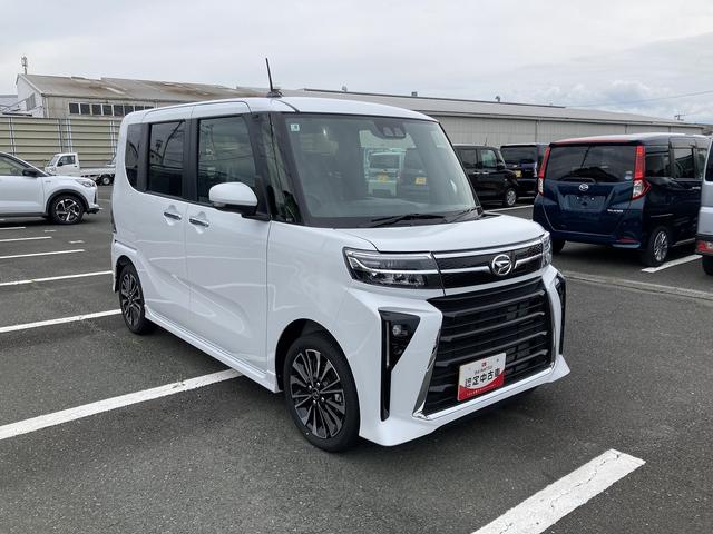 タントカスタムRS15インチアルミホイール キーフリーシステム プッシュボタンスタート オートエアコン(プッシュ式) フルLEDヘッドランプ オート格納式カラードドアミラー 本革巻ステアリングホイール(静岡県)の中古車