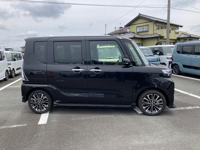 タントカスタムRS15インチアルミホイール キーフリーシステム プッシュボタンスタート オートエアコン(プッシュ式) フルLEDヘッドランプ オート格納式カラードドアミラー 本革巻ステアリングホイール(静岡県)の中古車