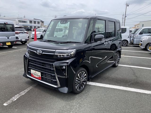タントカスタムRS15インチアルミホイール キーフリーシステム プッシュボタンスタート オートエアコン(プッシュ式) フルLEDヘッドランプ オート格納式カラードドアミラー 本革巻ステアリングホイール(静岡県)の中古車