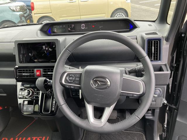 タントカスタムRS15インチアルミホイール キーフリーシステム プッシュボタンスタート オートエアコン(プッシュ式) フルLEDヘッドランプ オート格納式カラードドアミラー 本革巻ステアリングホイール(静岡県)の中古車