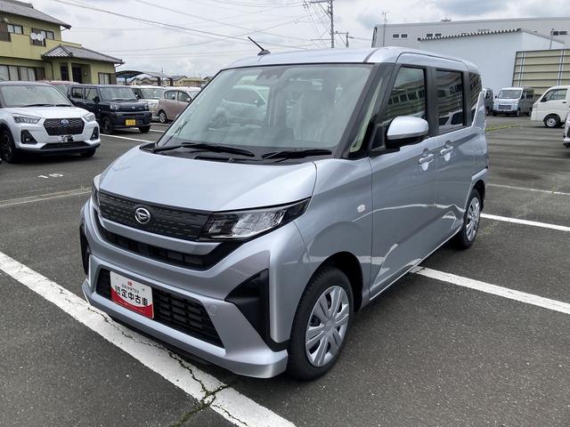 ムーヴＸキーフリーシステム　プッシュボタンスタート　ＬＥＤヘッドライト　１４インチフルホイールキャップ　マルチインフォメーションディスプレイ　左側パワースライドドア（静岡県）の中古車