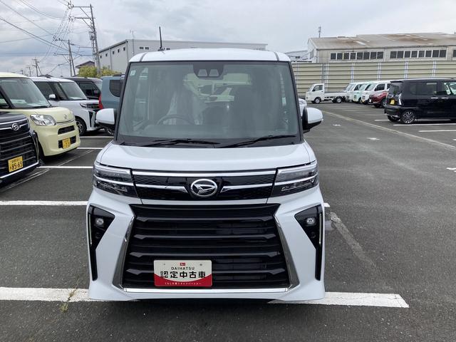タントカスタムX14インチアルミホイール 大型エアロバンパー フルLEDヘッドランプ オート格納式カラードドアミラー 両側パワースライドドア キーフリーシステム プッシュボタンスタート(静岡県)の中古車