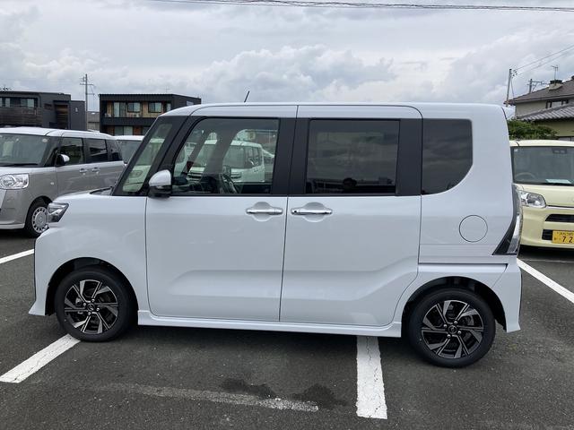 タントカスタムX14インチアルミホイール 大型エアロバンパー フルLEDヘッドランプ オート格納式カラードドアミラー 両側パワースライドドア キーフリーシステム プッシュボタンスタート(静岡県)の中古車