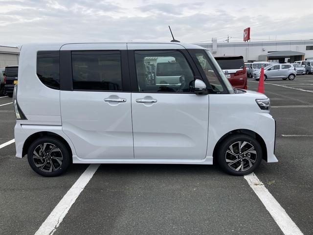 タントカスタムX14インチアルミホイール 大型エアロバンパー フルLEDヘッドランプ オート格納式カラードドアミラー 両側パワースライドドア キーフリーシステム プッシュボタンスタート(静岡県)の中古車