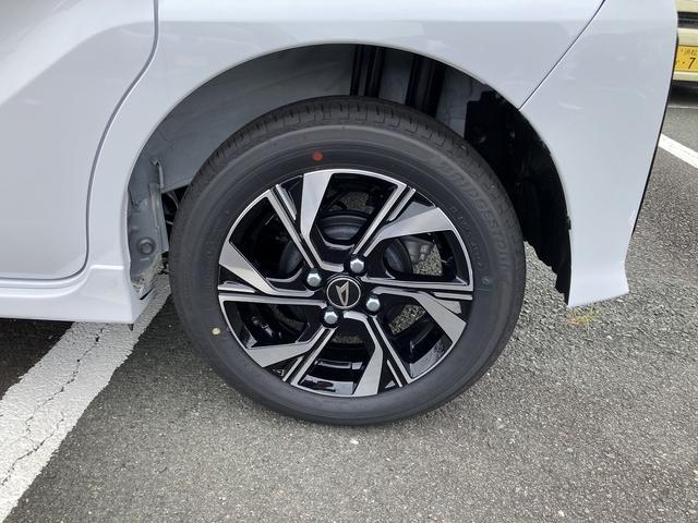 タントカスタムX14インチアルミホイール 大型エアロバンパー フルLEDヘッドランプ オート格納式カラードドアミラー 両側パワースライドドア キーフリーシステム プッシュボタンスタート(静岡県)の中古車