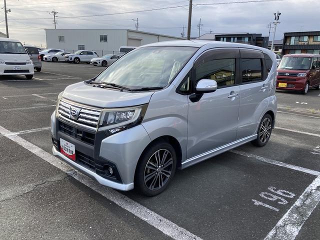 ムーヴカスタム RS SAIILEDヘッドライト 15インチアルミホイール キーフリーシステム チルトステアリング UVカットガラス 運転席シートリフター(静岡県)の中古車