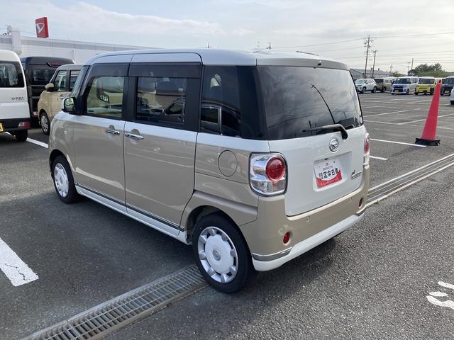 ムーヴキャンバスGメイクアップ SAIII14インチフルホイールキャップ LEDヘッドランプ キーフリーシステム 両側パワースライドドア オートエアコン(プッシュ式) オートライト 置きラクボックス(静岡県)の中古車