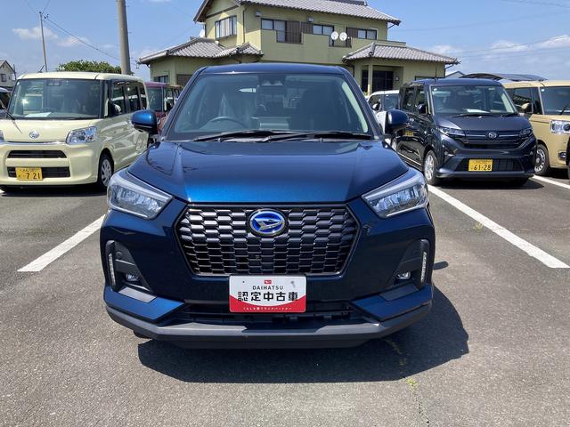 ロッキープレミアムG HEV17インチアルミホイール UVIRカット遮音ガラス フルLEDヘッドランプ 運転席・助手席シートヒーター ウレタンステアリングホイール 本革シフトノブ アクティブマルチインフォメーションメーター(静岡県)の中古車