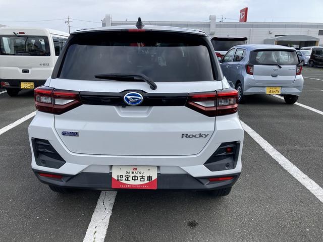 ロッキープレミアムG HEV17インチアルミホイール UVIRカット遮音ガラス フルLEDヘッドランプ 運転席・助手席シートヒーター ウレタンステアリングホイール 本革シフトノブ アクティブマルチインフォメーションメーター(静岡県)の中古車