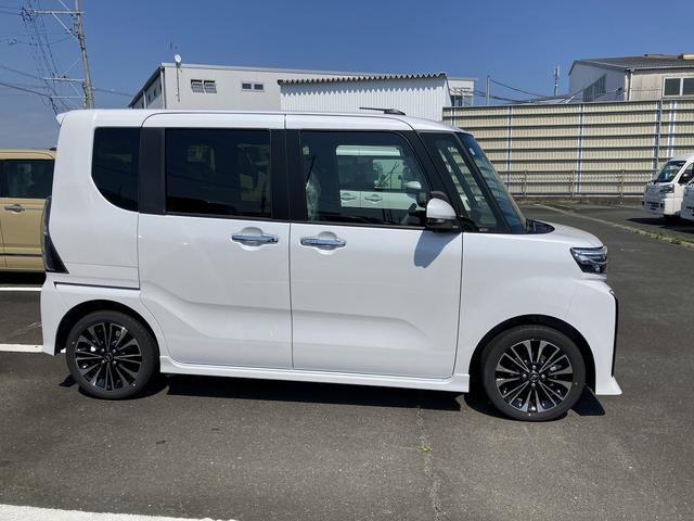 タントカスタムRS15インチアルミホイール キーフリーシステム プッシュボタンスタート オートエアコン(プッシュ式) フルLEDヘッドランプ オート格納式カラードドアミラー 本革巻ステアリングホイール(静岡県)の中古車