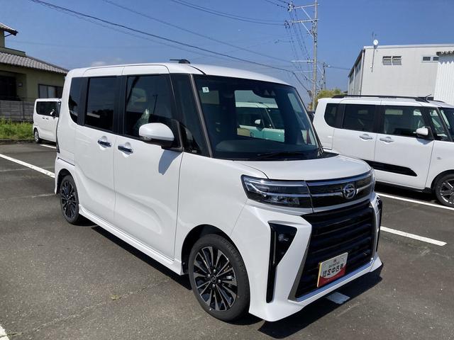 タントカスタムRS15インチアルミホイール キーフリーシステム プッシュボタンスタート オートエアコン(プッシュ式) フルLEDヘッドランプ オート格納式カラードドアミラー 本革巻ステアリングホイール(静岡県)の中古車