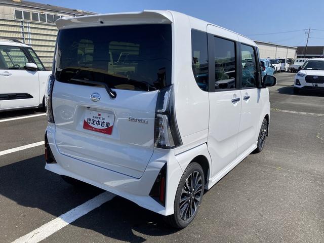 タントカスタムRS15インチアルミホイール キーフリーシステム プッシュボタンスタート オートエアコン(プッシュ式) フルLEDヘッドランプ オート格納式カラードドアミラー 本革巻ステアリングホイール(静岡県)の中古車