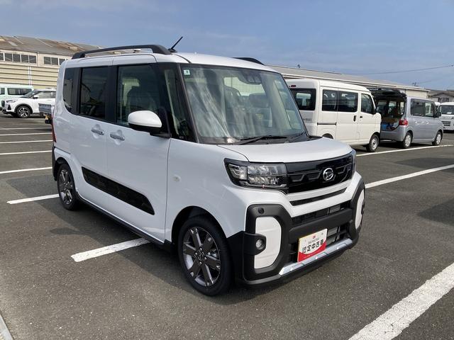 タントファンクロスターボ15インチアルミホイール フルLEDヘッドランプ オート格納式カラードドアミラー 両側パワースライドドア キーフリーシステム プッシュボタンスタート(静岡県)の中古車