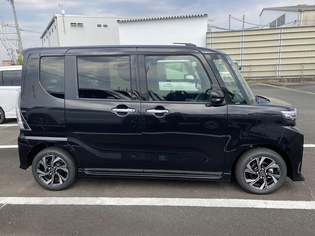 タントカスタムＸ１４インチアルミホイール　大型エアロバンパー　フルＬＥＤヘッドランプ　オート格納式カラードドアミラー　両側パワースライドドア　キーフリーシステム　プッシュボタンスタート（静岡県）の中古車