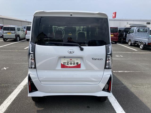 タントカスタムＸ１４インチアルミホイール　大型エアロバンパー　フルＬＥＤヘッドランプ　オート格納式カラードドアミラー　両側パワースライドドア　キーフリーシステム　プッシュボタンスタート（静岡県）の中古車