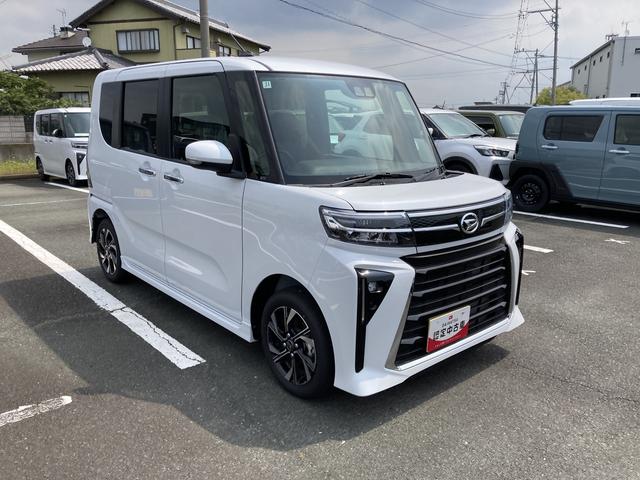 タントカスタムＸ１４インチアルミホイール　大型エアロバンパー　フルＬＥＤヘッドランプ　オート格納式カラードドアミラー　両側パワースライドドア　キーフリーシステム　プッシュボタンスタート（静岡県）の中古車
