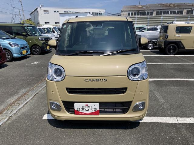 ムーヴキャンバスセオリーＧ１４インチフルホイールキャップ　ＬＥＤヘッドランプ　ＬＥＤフォグランプ　ホっとカップホルダー　両側パワースライドドア　キーフリーシステム　プッシュボタンスタート　ＵＶカットガラス（静岡県）の中古車