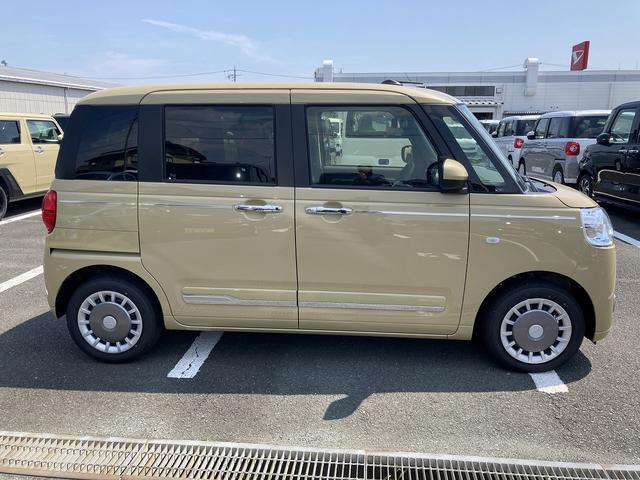 ムーヴキャンバスセオリーＧ１４インチフルホイールキャップ　ＬＥＤヘッドランプ　ＬＥＤフォグランプ　ホっとカップホルダー　両側パワースライドドア　キーフリーシステム　プッシュボタンスタート　ＵＶカットガラス（静岡県）の中古車