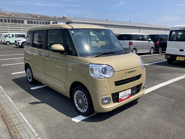 ムーヴキャンバスセオリーＧ１４インチフルホイールキャップ　ＬＥＤヘッドランプ　ＬＥＤフォグランプ　ホっとカップホルダー　両側パワースライドドア　キーフリーシステム　プッシュボタンスタート　ＵＶカットガラス（静岡県）の中古車