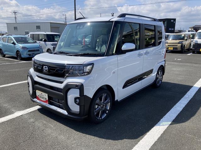 タントファンクロスターボ15インチアルミホイール フルLEDヘッドランプ オート格納式カラードドアミラー 両側パワースライドドア キーフリーシステム プッシュボタンスタート(静岡県)の中古車