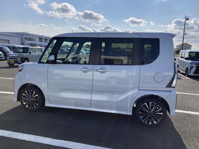 タントカスタムRS15インチアルミホイール キーフリーシステム プッシュボタンスタート オートエアコン(プッシュ式) フルLEDヘッドランプ オート格納式カラードドアミラー 本革巻ステアリングホイール(静岡県)の中古車