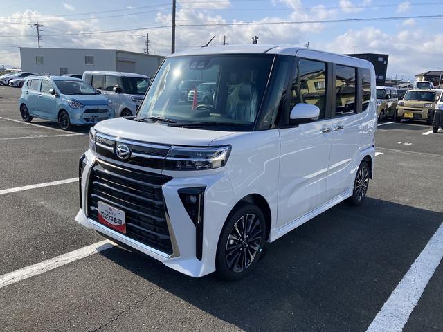 タントカスタムRS15インチアルミホイール キーフリーシステム プッシュボタンスタート オートエアコン(プッシュ式) フルLEDヘッドランプ オート格納式カラードドアミラー 本革巻ステアリングホイール(静岡県)の中古車