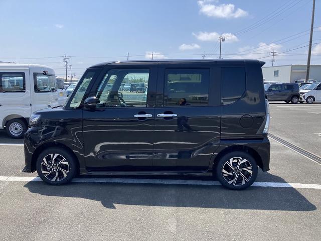タントカスタムXリミテッド14インチアルミホイール 大型エアロバンパー フルLEDヘッドランプ オート格納式カラードドアミラー 両側パワースライドドア キーフリーシステム プッシュボタンスタート スマートクルーズ(静岡県)の中古車