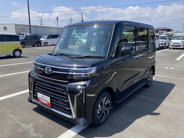 タントカスタムXリミテッド14インチアルミホイール 大型エアロバンパー フルLEDヘッドランプ オート格納式カラードドアミラー 両側パワースライドドア キーフリーシステム プッシュボタンスタート スマートクルーズ(静岡県)の中古車