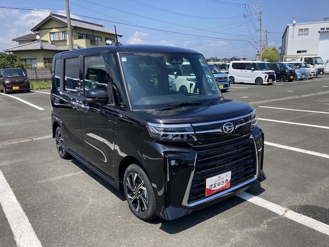 タントカスタムXリミテッド14インチアルミホイール 大型エアロバンパー フルLEDヘッドランプ オート格納式カラードドアミラー 両側パワースライドドア キーフリーシステム プッシュボタンスタート スマートクルーズ(静岡県)の中古車