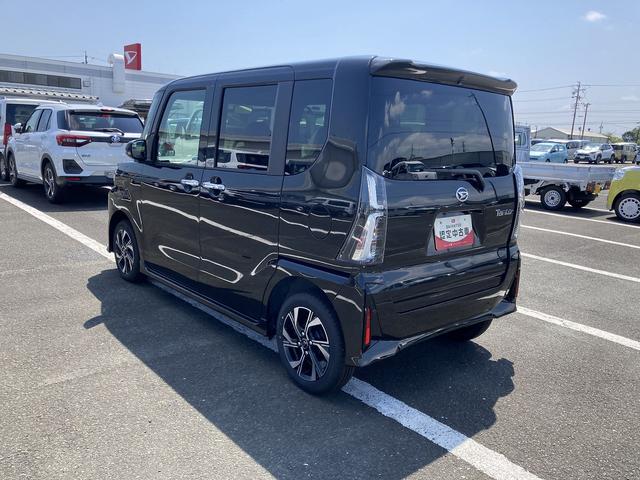 タントカスタムXリミテッド14インチアルミホイール 大型エアロバンパー フルLEDヘッドランプ オート格納式カラードドアミラー 両側パワースライドドア キーフリーシステム プッシュボタンスタート スマートクルーズ(静岡県)の中古車