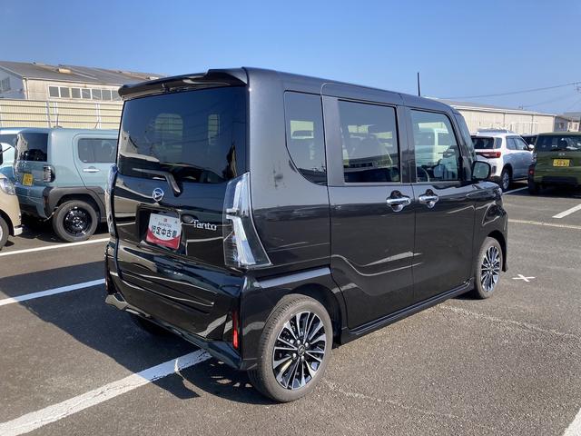 タントカスタムRS15インチアルミホイール キーフリーシステム プッシュボタンスタート オートエアコン(プッシュ式) フルLEDヘッドランプ オート格納式カラードドアミラー 本革巻ステアリングホイール(静岡県)の中古車