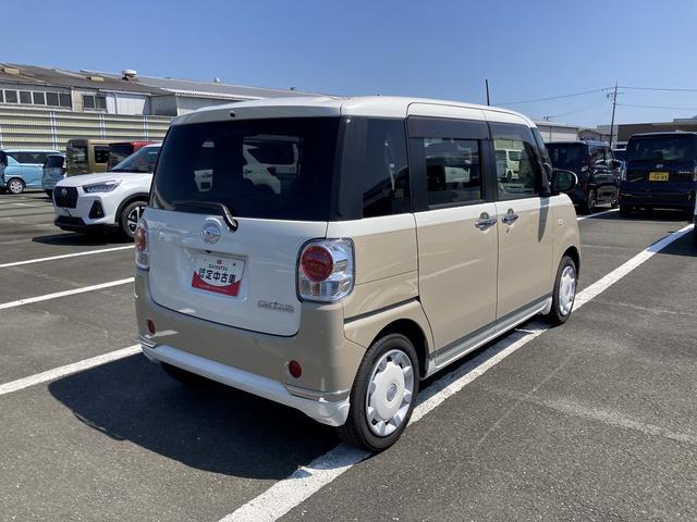 ムーヴキャンバスＧメイクアップＶＳ　ＳＡIII１４インチフルホイールキャップ　ＬＥＤヘッドランプ　キーフリーシステム　両側パワースライドドア　オートエアコン（プッシュ式）　オートライト　置きラクボックス（静岡県）の中古車