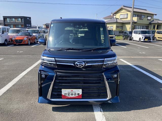 タントカスタムX14インチアルミホイール 大型エアロバンパー フルLEDヘッドランプ オート格納式カラードドアミラー 両側パワースライドドア キーフリーシステム プッシュボタンスタート(静岡県)の中古車