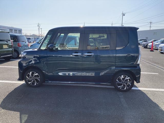 タントカスタムX14インチアルミホイール 大型エアロバンパー フルLEDヘッドランプ オート格納式カラードドアミラー 両側パワースライドドア キーフリーシステム プッシュボタンスタート(静岡県)の中古車