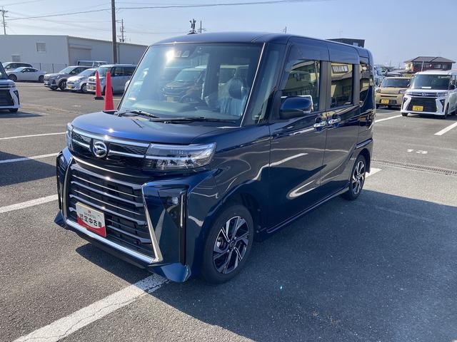 タントカスタムX14インチアルミホイール 大型エアロバンパー フルLEDヘッドランプ オート格納式カラードドアミラー 両側パワースライドドア キーフリーシステム プッシュボタンスタート(静岡県)の中古車