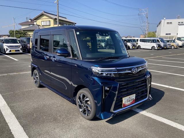 タントカスタムX14インチアルミホイール 大型エアロバンパー フルLEDヘッドランプ オート格納式カラードドアミラー 両側パワースライドドア キーフリーシステム プッシュボタンスタート(静岡県)の中古車