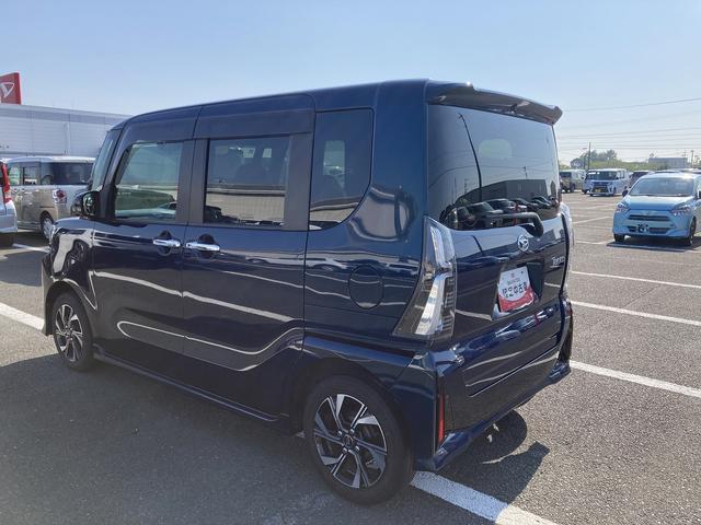 タントカスタムX14インチアルミホイール 大型エアロバンパー フルLEDヘッドランプ オート格納式カラードドアミラー 両側パワースライドドア キーフリーシステム プッシュボタンスタート(静岡県)の中古車