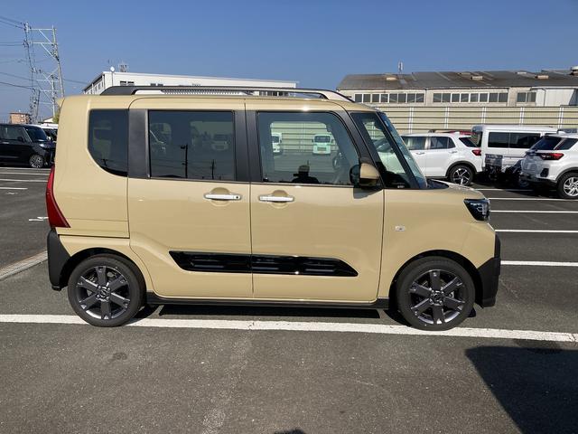 タントファンクロスターボ15インチアルミホイール フルLEDヘッドランプ オート格納式カラードドアミラー 両側パワースライドドア キーフリーシステム プッシュボタンスタート(静岡県)の中古車