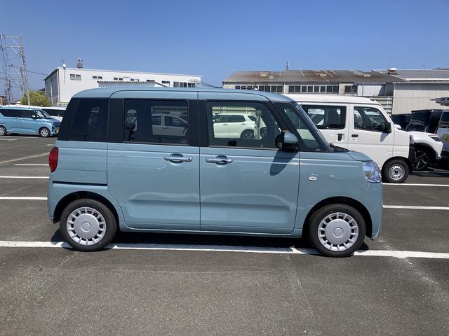ムーヴキャンバスセオリーX14インチフルホイールキャップ キーフリーシステム プッシュボタンスタート UVカットガラス 両側パワースライドドア ハロゲンヘッドライト ラゲージアンダーボックス(静岡県)の中古車