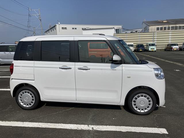 ムーヴキャンバスセオリーX14インチフルホイールキャップ キーフリーシステム プッシュボタンスタート UVカットガラス 両側パワースライドドア ハロゲンヘッドライト ラゲージアンダーボックス(静岡県)の中古車