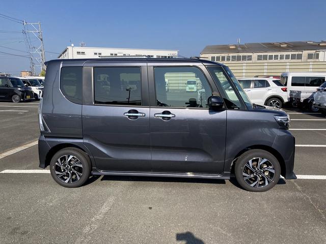 タントカスタムＸ１４インチアルミホイール　大型エアロバンパー　フルＬＥＤヘッドランプ　オート格納式カラードドアミラー　両側パワースライドドア　キーフリーシステム　プッシュボタンスタート（静岡県）の中古車